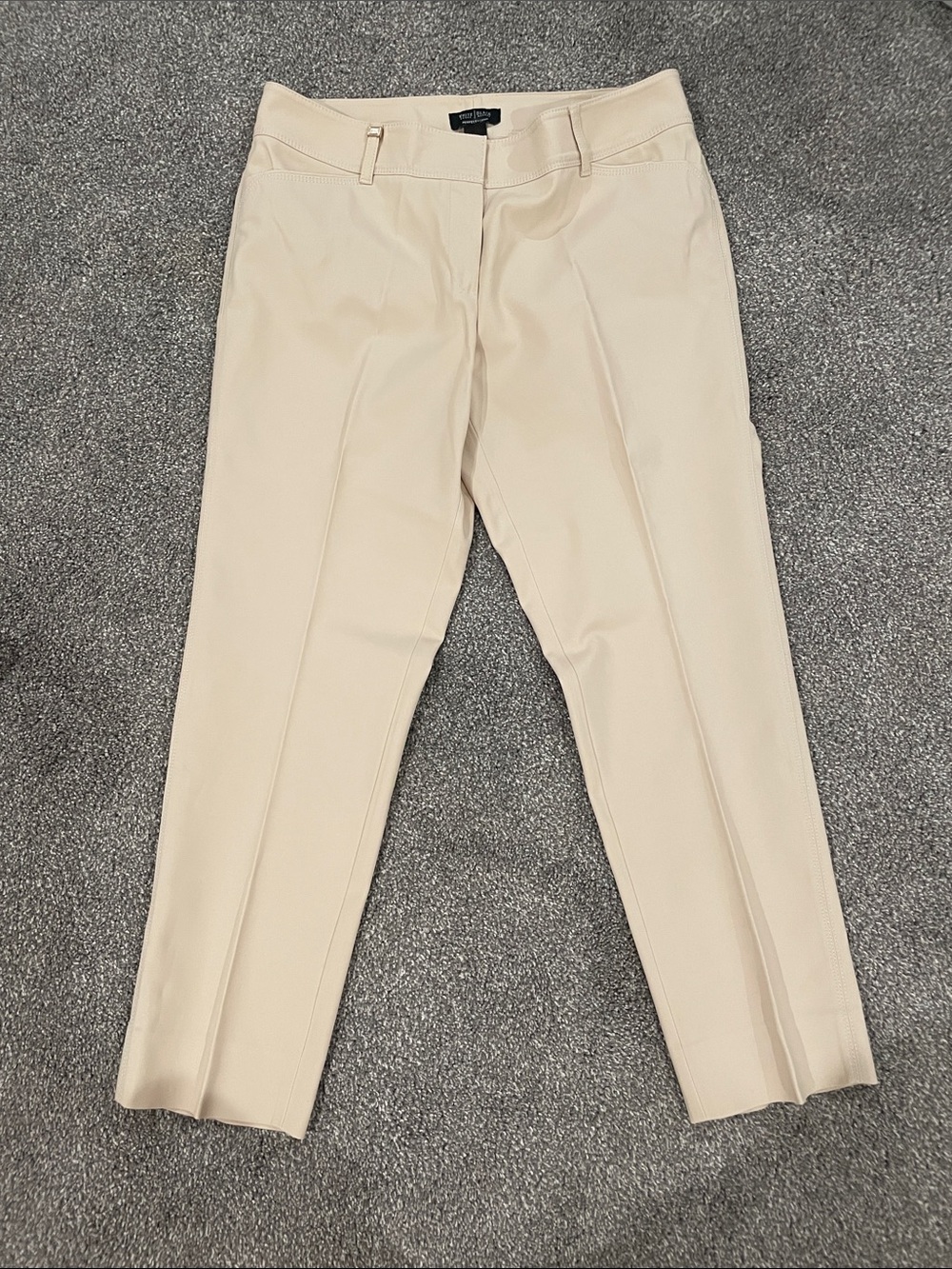 White House Black Market Cream Dress Pants